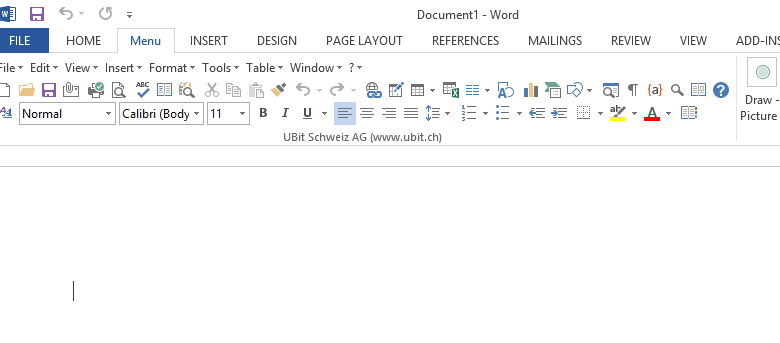 Restaurer l'interface utilisateur du ruban à la disposition classique pour Microsoft Office