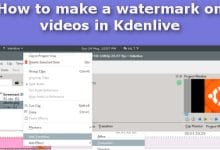 Comment faire un filigrane sur les vidéos dans Kdenlive