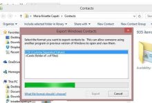 Comment exporter des contacts iPhone vers un fichier CSV sous Windows 8