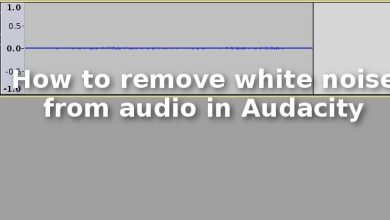Comment supprimer le bruit blanc de l'audio dans Audacity