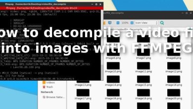 Décompiler un fichier vidéo en images avec FFMPEG sous Linux