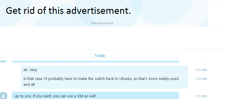 Comment supprimer la publicité dans Skype Desktop Client