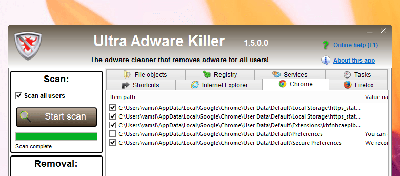 Ultra Adware Killer - Un utilitaire simple pour nettoyer les logiciels publicitaires installés