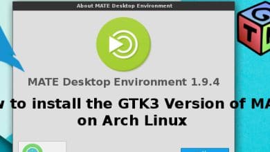 Comment installer la version GTK3 de MATE sur Arch Linux