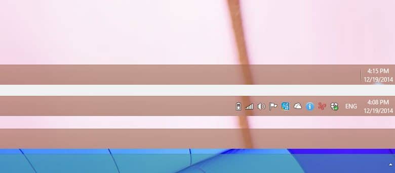 Comment masquer les icônes de la barre des tâches et modifier la zone de notification dans Windows 8