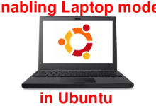 Activation du mode ordinateur portable dans Ubuntu
