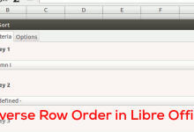 Comment inverser l'ordre des lignes dans LibreOffice Calc [Quick Tips]