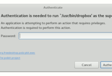 Correction du problème "L'authentification est nécessaire pour exécuter /usr/bin/dropbox en tant que super utilisateur" dans Ubuntu