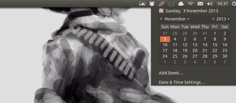 Date/heure manquantes dans la barre de menus d'Ubuntu 13.10 ?  Voici le correctif !