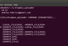 Gérer Dropbox dans le terminal avec Dropbox Uploader