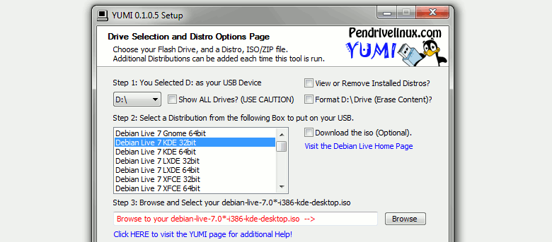 Créer une clé USB Linux MultiBoot avec YUMI