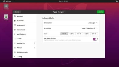 Comment activer la mise à l'échelle fractionnaire dans Ubuntu 20.04