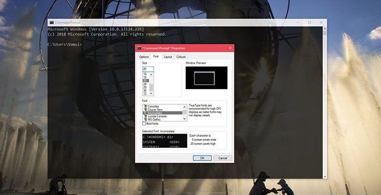 Comment ajouter des polices personnalisées à l'invite de commande dans Windows 10