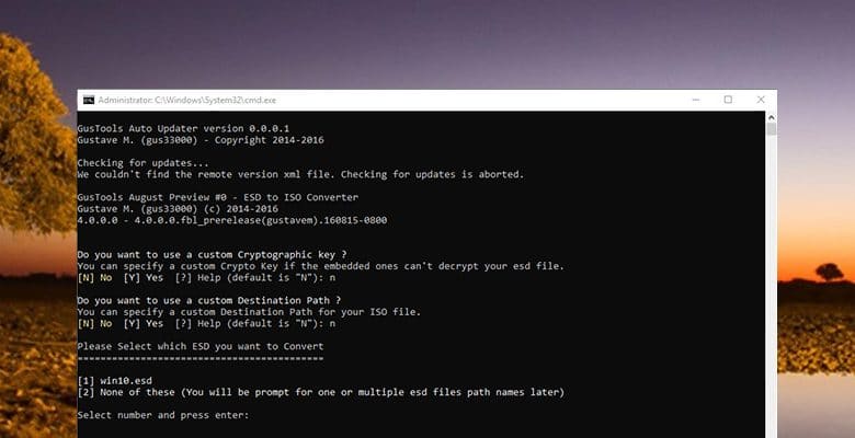 Comment convertir des fichiers ESD en ISO sous Windows