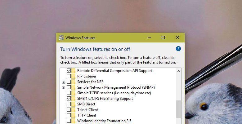 Comment désactiver SMBv1 sous Windows