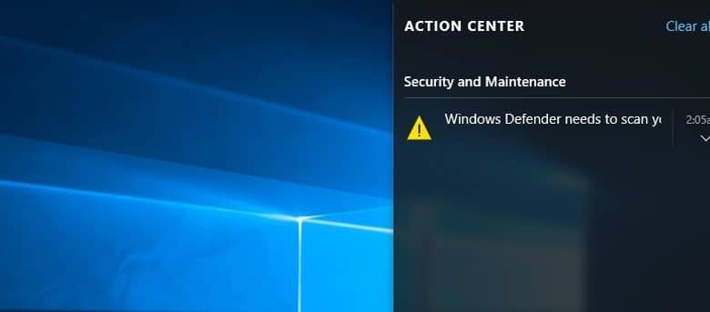 Comment désactiver le Centre d'action dans Windows 10