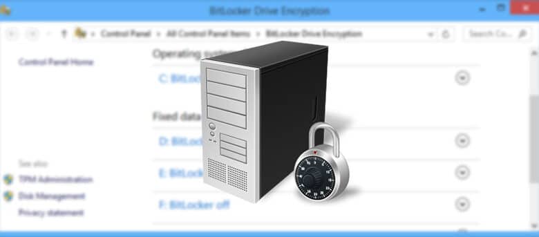 Définir le chiffrement BitLocker sur AES 256 bits sous Windows 8