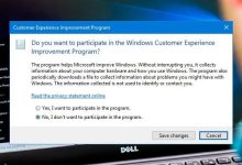 Désinscription du programme d'amélioration de l'expérience client dans Windows 10