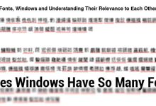 MTE explique : Pourquoi Windows a-t-il autant de polices ?
