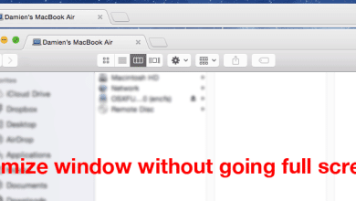 Maximiser Windows sans passer en plein écran dans Mac Yosemite