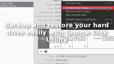 Sauvegardez et restaurez facilement le disque dur avec l'utilitaire de disque Gnome